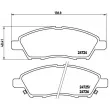 Jeu de 4 plaquettes de frein avant BREMBO P 56 070 - Visuel 2