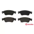 Jeu de 4 plaquettes de frein avant BREMBO P 56 080 - Visuel 1