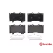 Jeu de 4 plaquettes de frein avant BREMBO P 56 081 - Visuel 1