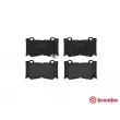Jeu de 4 plaquettes de frein avant BREMBO P 56 084 - Visuel 1