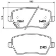 Jeu de 4 plaquettes de frein avant BREMBO P 56 086 - Visuel 2
