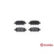Jeu de 4 plaquettes de frein arrière BREMBO P 56 087 - Visuel 1