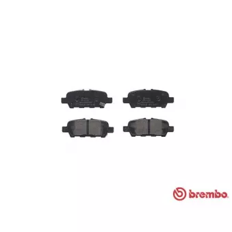 Jeu de 4 plaquettes de frein arrière BREMBO P 56 087