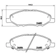 Jeu de 4 plaquettes de frein avant BREMBO P 56 088 - Visuel 2