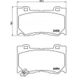 Jeu de 4 plaquettes de frein avant BREMBO P 56 089 - Visuel 2