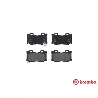 Jeu de 4 plaquettes de frein arrière BREMBO