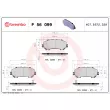 Jeu de 4 plaquettes de frein avant BREMBO P 56 099 - Visuel 2
