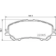 Jeu de 4 plaquettes de frein avant BREMBO P 56 100 - Visuel 2