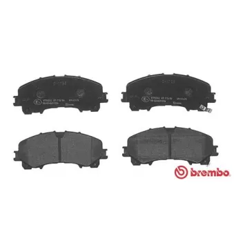 Jeu de 4 plaquettes de frein avant BREMBO P 56 106