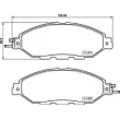 Jeu de 4 plaquettes de frein avant BREMBO P 56 107 - Visuel 2