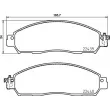Jeu de 4 plaquettes de frein avant BREMBO P 56 120 - Visuel 2