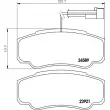 Jeu de 4 plaquettes de frein arrière BREMBO P 56 122 - Visuel 2