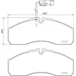 Jeu de 4 plaquettes de frein avant BREMBO P 56 123 - Visuel 2