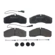 Jeu de 4 plaquettes de frein avant BREMBO P 56 123 - Visuel 1