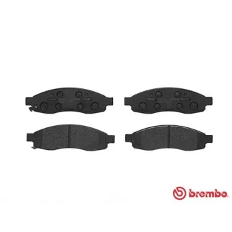 Jeu de 4 plaquettes de frein avant BREMBO