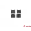 Jeu de 4 plaquettes de frein avant BREMBO P 59 001 - Visuel 1