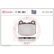 Jeu de 4 plaquettes de frein avant BREMBO P 59 004 - Visuel 2