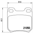 Jeu de 4 plaquettes de frein arrière BREMBO P 59 014 - Visuel 2