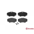 Jeu de 4 plaquettes de frein avant BREMBO P 59 016 - Visuel 1