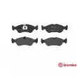 Jeu de 4 plaquettes de frein avant BREMBO P 59 017 - Visuel 1