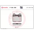 Jeu de 4 plaquettes de frein arrière BREMBO P 59 018 - Visuel 2
