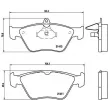 Jeu de 4 plaquettes de frein avant BREMBO P 59 019 - Visuel 2