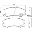 Jeu de 4 plaquettes de frein avant BREMBO P 59 020 - Visuel 2