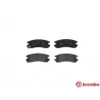 Jeu de 4 plaquettes de frein arrière BREMBO P 59 027 - Visuel 1