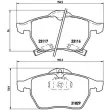 Jeu de 4 plaquettes de frein avant BREMBO P 59 029 - Visuel 2