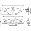 Jeu de 4 plaquettes de frein avant BREMBO P 59 030 - Visuel 2