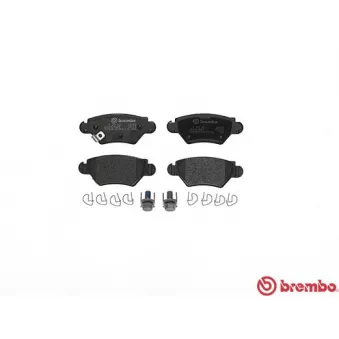 Jeu de 4 plaquettes de frein arrière BREMBO P 59 031