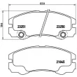 Jeu de 4 plaquettes de frein avant BREMBO P 59 033 - Visuel 2