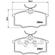 Jeu de 4 plaquettes de frein avant BREMBO P 59 034 - Visuel 2
