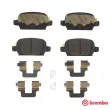 Jeu de 4 plaquettes de frein arrière BREMBO P 59 037 - Visuel 1