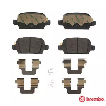 Jeu de 4 plaquettes de frein arrière BREMBO P 59 037