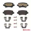 Jeu de 4 plaquettes de frein arrière BREMBO P 59 038 - Visuel 1
