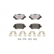 Jeu de 4 plaquettes de frein arrière BREMBO P 59 038X - Visuel 1