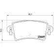 Jeu de 4 plaquettes de frein arrière BREMBO P 59 040 - Visuel 2