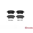 Jeu de 4 plaquettes de frein arrière BREMBO P 59 040 - Visuel 1