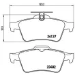 Jeu de 4 plaquettes de frein arrière BREMBO P 59 042 - Visuel 2