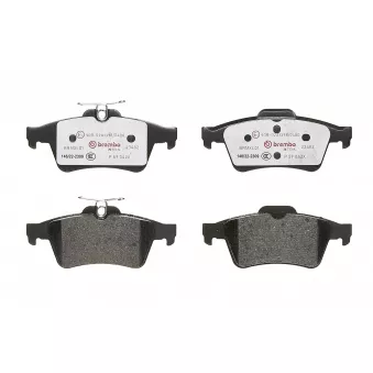 Jeu de 4 plaquettes de frein arrière BREMBO P 59 042X
