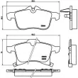 Jeu de 4 plaquettes de frein avant BREMBO P 59 045 - Visuel 2