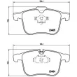 Jeu de 4 plaquettes de frein avant BREMBO P 59 046 - Visuel 2