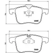 Jeu de 4 plaquettes de frein avant BREMBO P 59 049 - Visuel 2