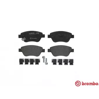 Jeu de 4 plaquettes de frein avant BREMBO P 59 051