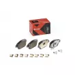 Jeu de 4 plaquettes de frein avant BREMBO P 59 051X - Visuel 1