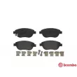 Jeu de 4 plaquettes de frein avant BREMBO P 59 052 - Visuel 1