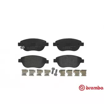Jeu de 4 plaquettes de frein avant BREMBO P 59 052