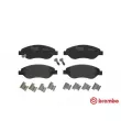 Jeu de 4 plaquettes de frein avant BREMBO P 59 053 - Visuel 1