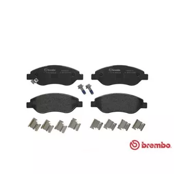 Jeu de 4 plaquettes de frein avant BREMBO P 59 053